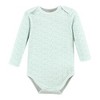 Hudson Baby Infant Girl Cotton Long-Sleeve Bodysuits, Enchanted Forest Dream - image 4 of 4