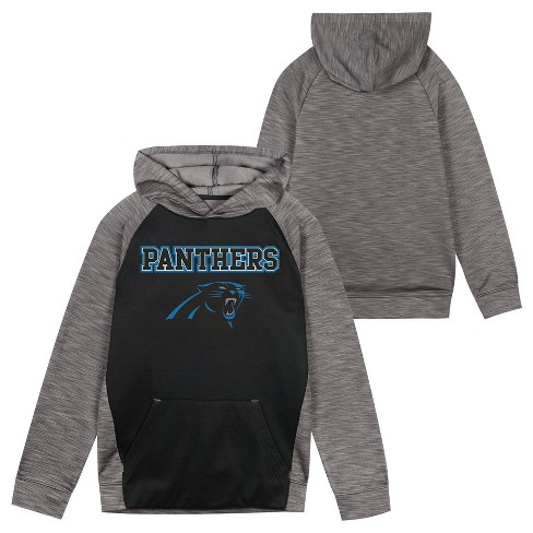 Nfl Carolina Panthers Boys' Black/gray Long Sleeve Hooded Sweatshirt - M :  Target