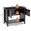 Fish Tank Stand Metal Aquarium Stand with Cabinet - 3 of 4