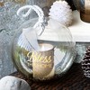 Pavilion Gift Company - Bless - 9.5" Gold Glass Lantern - Candle Holders - 2 of 4