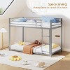 JOYMOR Bunk Bed Twin Over Twin, Metal Twin Size Bed Frame with Safety Guardraild for Boys Girls - 3 of 4