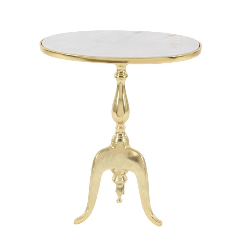 Traditional Marble Accent Table Gold - Olivia &#38; May, 1 of 20