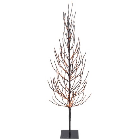 Vickerman 4 Brown Artificial Christmas Tree Orange Led Lights Target