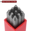 Unique Bargains High Tool Steel 0-9 Punch Number Stamp Set for Metal Plastic Wood 9 Pcs - 4 of 4