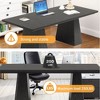 Lirago 63-Inch Rustic Farmhouse Wood Desk-Tapered Legs and Particleboard Construction Computer Desk - 4 of 4