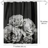 Americanflat 71" x 74" Shower Curtain, Moody Roses by Chaos & Wonder Design - 2 of 4