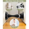 DOMETOUR Magnetic Door Stopper 4 Pack, Stainless Steel, Adhesive & Screws, Wall/Floor Mount, Door Holder Catch, Black - 3 of 4