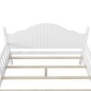 Twin Bed Frames for Kids with Rails, Wood Platform Bed with Headboard and Footboard, Girls Twin Beds - 4 of 4