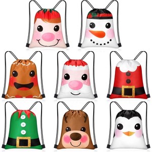 Sport Drawstring Bags Bulk, Waterproof Backpacks for Team Sports, Beach, Party Favors & Gym Use, Multi-Pack - 1 of 4