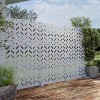 SpassWay 72"H 47"W Outdoor Metal Garden Trellis Privacy Screen Lattice Panel Indoor Room Divider - 4 of 4