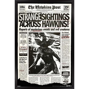 Trends International Netflix Stranger Things: Season 5 (2025) - Demogorgon Newspaper Framed Wall Poster Prints - 1 of 4
