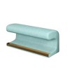 Sapphtopaz Modern Bench Leather Upholstered Entryway Bench with LED Sensor End of Bed Ottoman Shoe Bench for Living Room, Bedroom, Entryway - 3 of 4