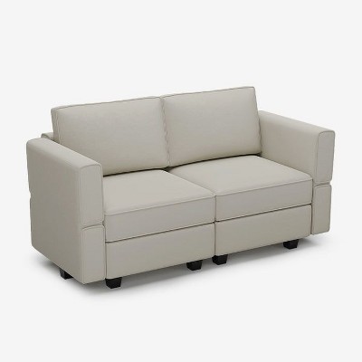 Belffin Modular Velvet Loveseat Sofa (2 Seats + 4 Sides)