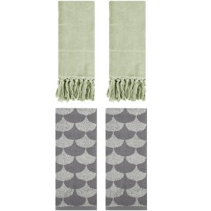 REGALWOVEN 4 Pcs Cotton Hand Towel for Bathroom - 1 of 4