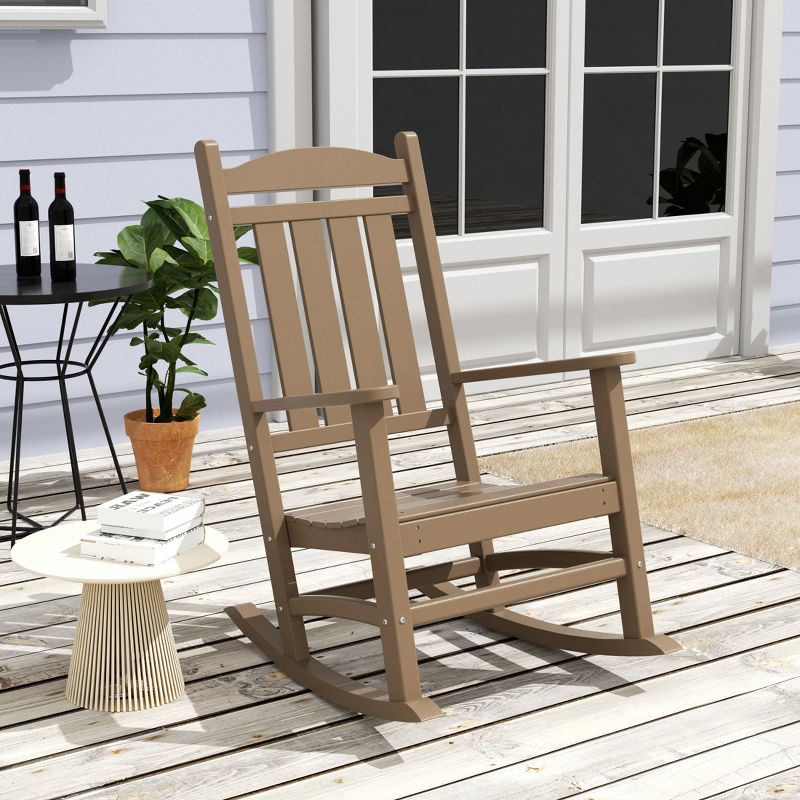 WestinTrends All-Weather Outdoor Patio Poly Classic Porch Rocking Chair, 2 of 4