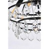 Elegant Lighting Ella 24 inch pendant in black - 4 of 4