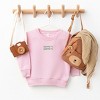 The Juniper Shop Embroidered Hippity Hoppity Stacked Toddler Sweatshirt - 3 of 4