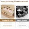 6 Dresser for Bedroom, 52" Wide Dresser Drawer with Storage Freestanding, Wooden Closet Storage Chest for Living Room, Bedroom, Entryway - 4 of 4
