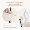 FURNIinspire Dining Chairs Comfort Cushion Steel Frame Dining Room Chair With Upholstered Backrest, Armless Dining Chair, Beige, 22"*20"*32" - 4 of 4