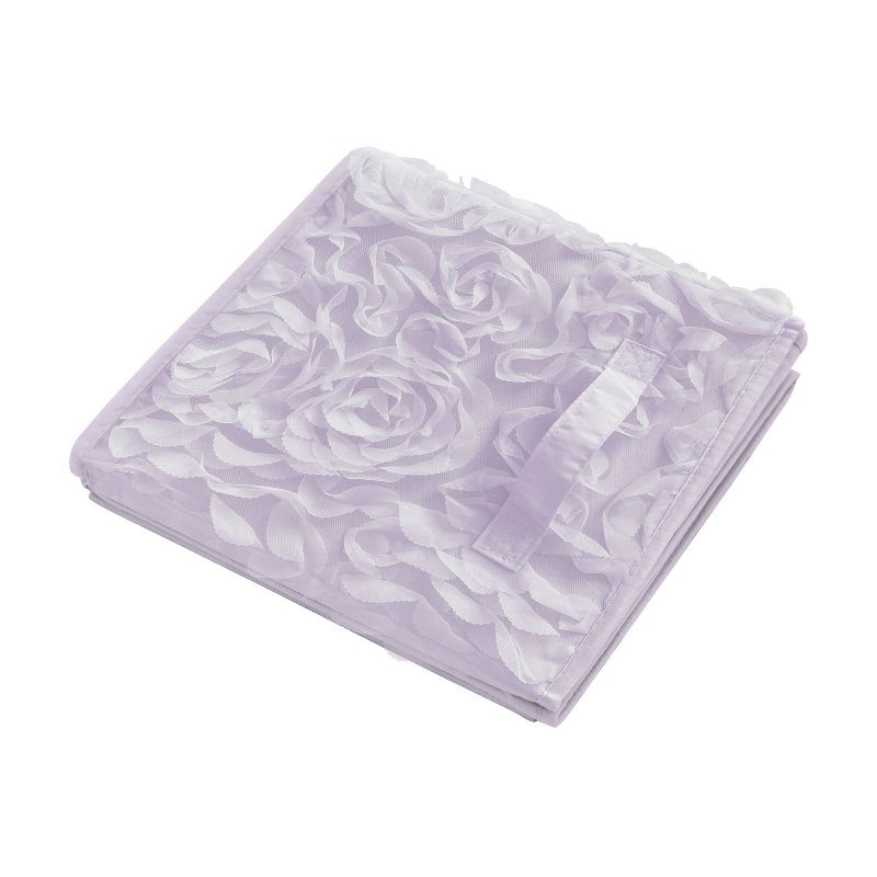 Set of 2 Rose Kids&#39; Fabric Storage Bins Lavender Purple - Sweet Jojo Designs, 4 of 6