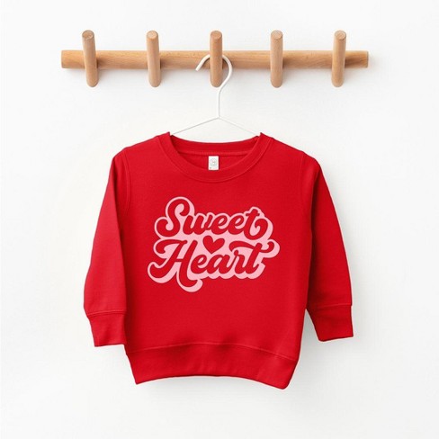 Red heart online sweatshirt