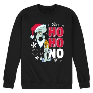 Men's - SpongeBob SquarePants - Ho Ho No Graphic Fleece Sweatshirt - 1 of 4