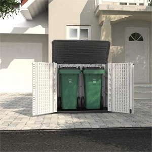 Syemin Storage Shed, Waterproof Storage Shed for Cleaning Tools and Garden Accessories, White, 50"*29"*41" - 1 of 4
