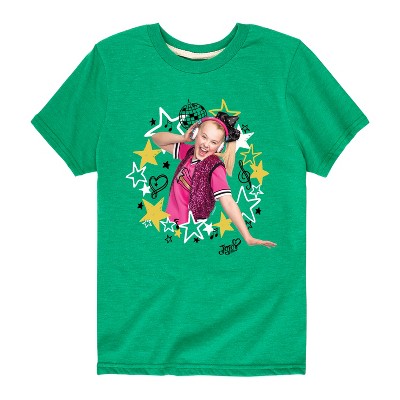 Boys' JoJo Siwa Jojo Wreath Short Sleeve Graphic T-Shirt - Kelly Green - Medium