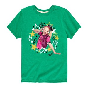 Boys' JoJo Siwa Jojo Wreath Short Sleeve Graphic T-Shirt - Kelly Green - Medium - 1 of 4
