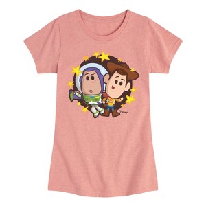 Girls' - Disney - Buzz And Woody Fitted Short Sleeve Graphic T-Shirt - 1 of 4