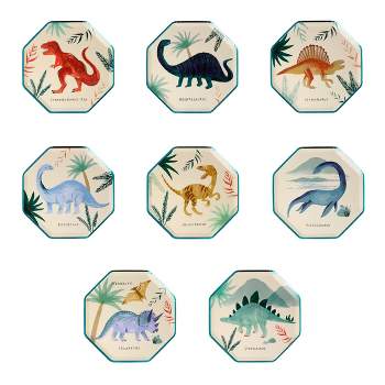 Meri Meri Dinosaur Kingdom Side Plates (Pack of 8)