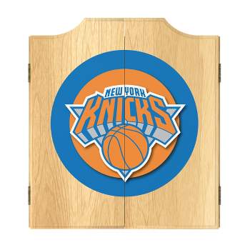 New York Knicks Logo Dart Board Cabinet Set