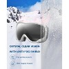 Link Active Ski Goggles VLT% 8.6 OTG UV Protection Lightweight Anti Fog Anti Slip Helmet Compatible Ski/Snow Boarding/Snowmobiling For Adult/Youth - 4 of 4