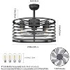 18-inch Caged Ceiling Fan, Low Profile Ceiling Fan - 2 of 4