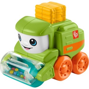 Fisher-Price Baby Toy Rollin’ Tractor Push-Along Vehicle with Fine Motor Activities for Infants Ages 6+ Months - 1 of 4