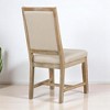 4-Piece Retro Style Upholstered Dining Chair Set, Solid Rubberwood Legs, High-Density Foam, for Dining Room or Kitchen - 4 of 4