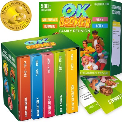 QUOKKA Millennials vs Boomers OK Boomer Board Game - Generation Trivia Card Game
