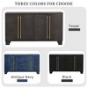 NicBex Buffet Cabinet with Storage Wood Traditional Style Sideboard Cabinet with Adjustable Shelves and Gold Handles for Living Room - 2 of 4