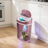 SEVOBAL Indoor Trash Cans Bedroom or Bathroom Automatic Touchless Infrared Motion Sensor Trash Can, 3 Gal, Red, 12.09"*8.36"*17.28" - 4 of 4