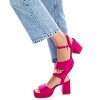 Xti Women's Heeled Suede Sandals With Platform 141471 - 3 of 3