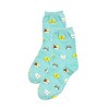 Wrapables Novelty Animal Print Crew Socks (Set of 5), Cat Face - 2 of 4