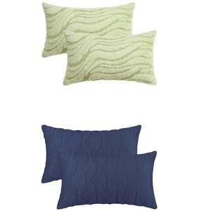 REGALWOVEN 4 Pcs Solid Soft Throw Pillow Covers for Living Room, Sofa, Couch - 1 of 4