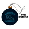 Northwood University Timberwolves Logo Wood Christmas Tree Holiday Ornament - 2 of 4