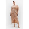 CITY CHIC | Lily Sparkle Maxi Dress - soft blush | 14W - 2 of 4