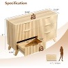 VINGLI Fluted Dresser 6 Drawer, Wood Dresser for Bedroom with Rounded Edges - 2 of 4