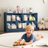 Tinyhomie Wooden Storage Cabinet with 5 Sections, Montessori Kids Bookshelf and Toy Organizer for Nursery, Playroom & Classroom - 2 of 4