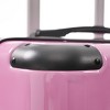 ChicFurnit Bag and Luggage Sets 3 Piece Hardside Large Checked Luggage Set with Foldable Duffel Bag, TSA Lock, Pink, 15.9"*9.8"*25.8" - 3 of 4
