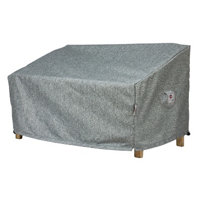 Summerset Shield Platinum 3-Layer Water Resistant Outdoor Loveseat Cover, Grey Melange