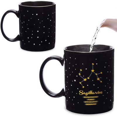 Okuna Outpost Sagittarius Color Changing Mug, Zodiac Sign Cup (11 oz)
