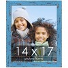 PosterPalooza | Shabby Chic Blue Picture Frame - UV Acrylic, Foam Board Backing, Hanging Hardware - 2 of 4